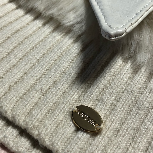 Guess? Faux Fur Cream Vest XS - Picture 10 of 11